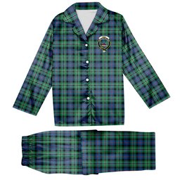 ScotsTee Shop Scottish Rose Hunting Ancient Crest Tartan Pajama Satin Velvet Flannel Pajama Set
