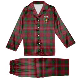 ScotsTee Shop Scottish Rattray Crest Tartan Pajama Satin Velvet Flannel Pajama Set