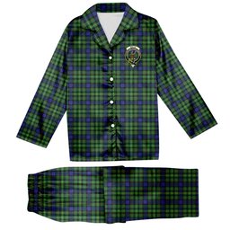 ScotsTee Shop Scottish Rollo SC Crest Tartan Pajama Satin Velvet Flannel Pajama Set