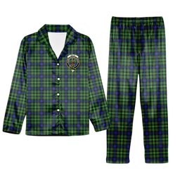 ScotsTee Shop Scottish Rollo SC Crest Tartan Pajama Satin Velvet Flannel Pajama Set