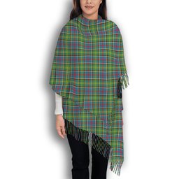 ScotsTee Shop Scottish Ayrshire District Solf Tartan Plaid Tassel Winter Scarf