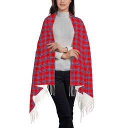ScotsTee Shop Scottish American National Solf Tartan Plaid Tassel Winter Scarf
