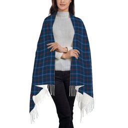 ScotsTee Shop Scottish American National Modern Solf Tartan Plaid Tassel Winter Scarf
