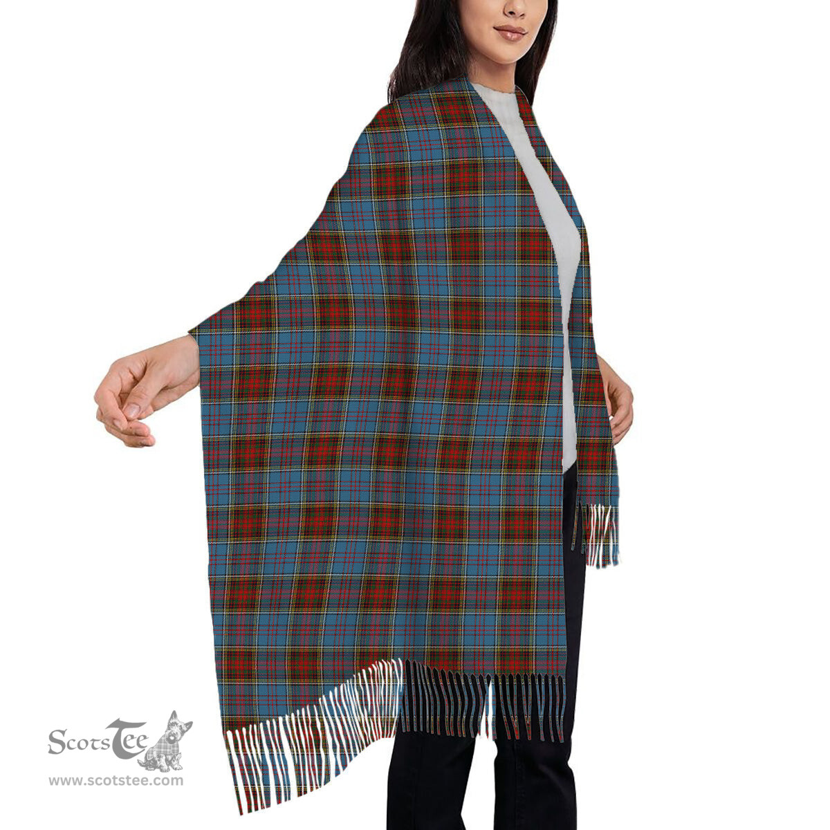 ScotsTee Shop Scottish Anderson MacGregor Hastie 1 Solf Tartan Plaid Tassel Winter Scarf
