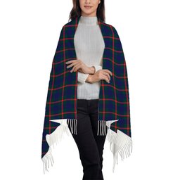 ScotsTee Shop Scottish Agnew Modern Solf Tartan Plaid Tassel Winter Scarf