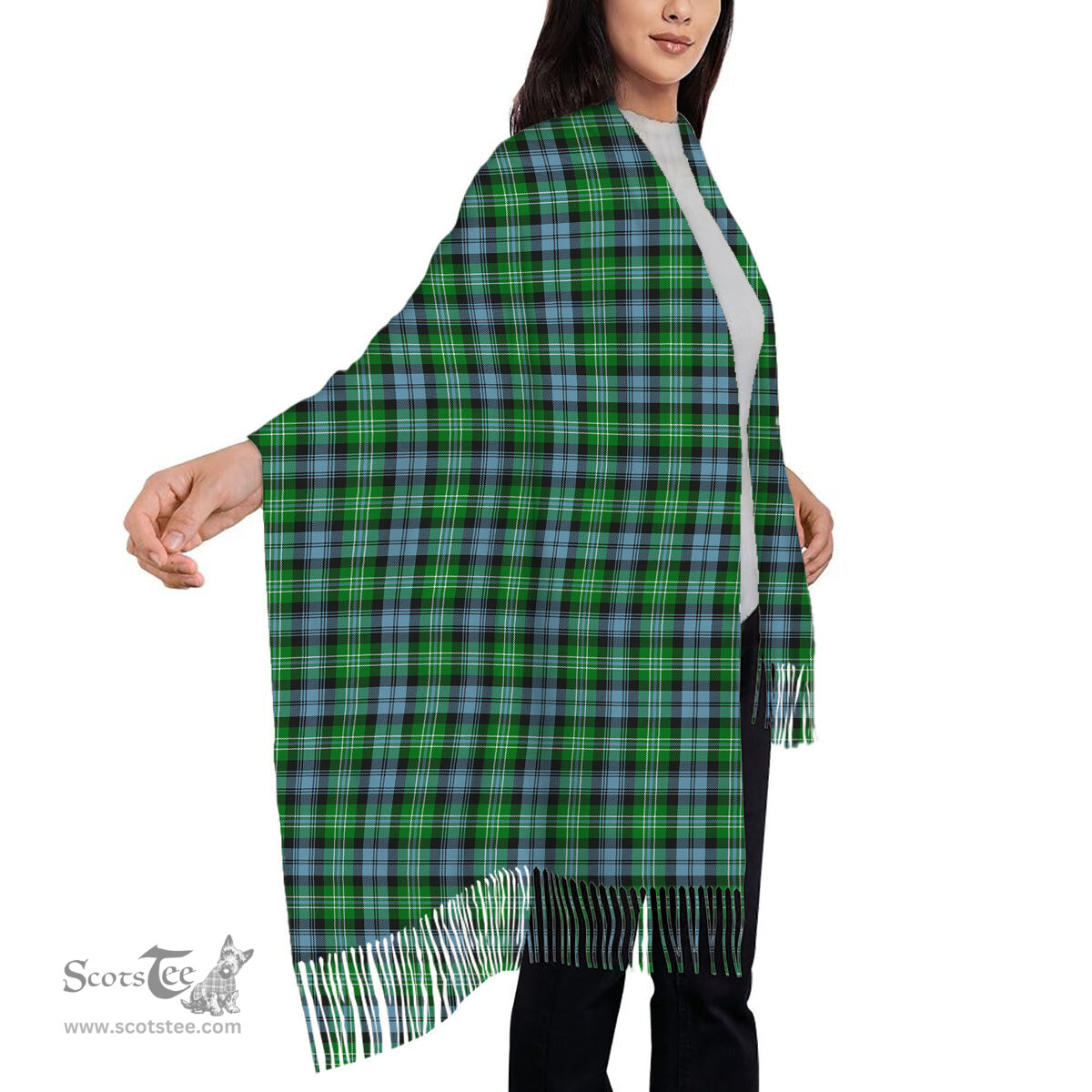 ScotsTee Shop Scottish Arbuthnot Ancient Solf Tartan Plaid Tassel Winter Scarf
