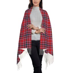 ScotsTee Shop Scottish Aberdeen SC Solf Tartan Plaid Tassel Winter Scarf