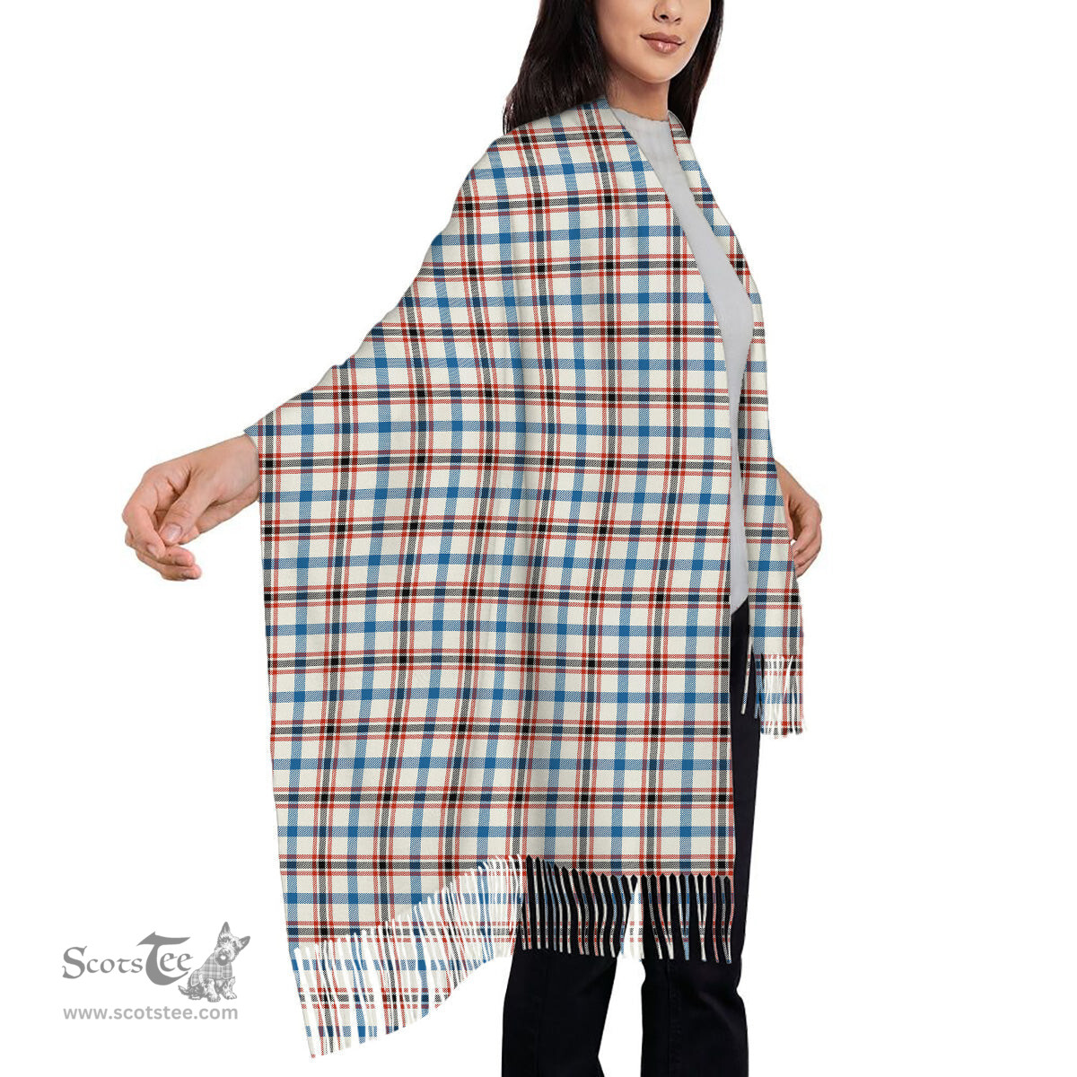 ScotsTee Shop Scottish Boswell Dress Ancient Solf Tartan Plaid Tassel Winter Scarf