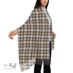 ScotsTee Shop Scottish Baillie Dress Modern Clan Solf Tartan Plaid Tassel Winter Scarf