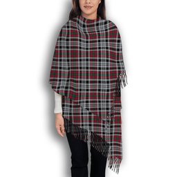ScotsTee Shop Scottish Borthwick Dress Modern Solf Tartan Plaid Tassel Winter Scarf