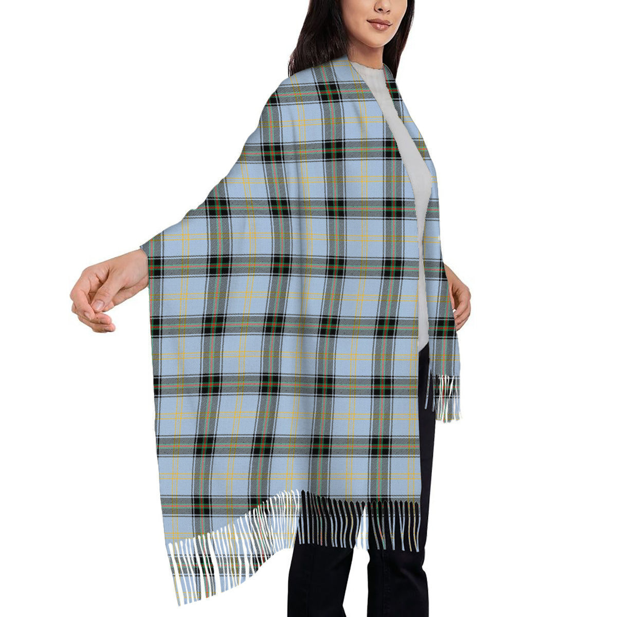 ScotsTee Shop Scottish Baxter of Balgavies Ancient Solf Tartan Plaid Tassel Winter Scarf