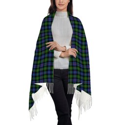 ScotsTee Shop Scottish Baillie Hunting Solf Tartan Plaid Tassel Winter Scarf