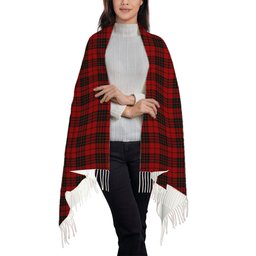ScotsTee Shop Scottish Brodie Clan Solf Tartan Plaid Tassel Winter Scarf