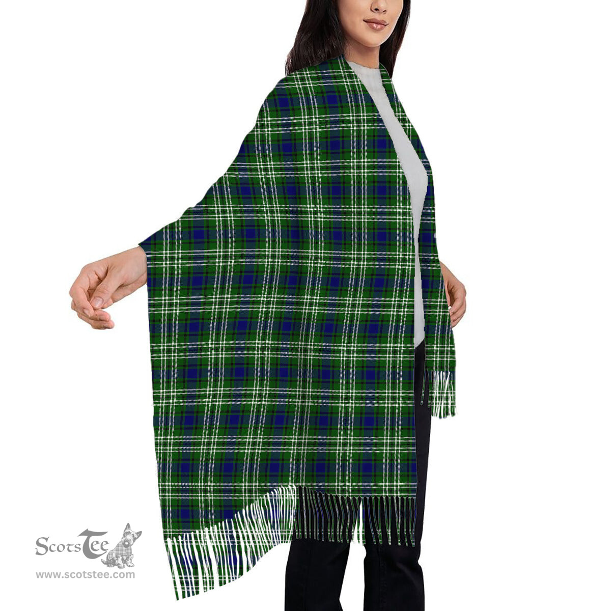 ScotsTee Shop Scottish Blyth Solf Tartan Plaid Tassel Winter Scarf