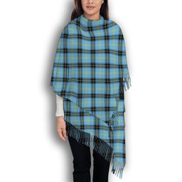 ScotsTee Shop Scottish Bell of the Borders Modern Solf Tartan Plaid Tassel Winter Scarf