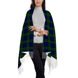 ScotsTee Shop Scottish Bannatyne SC Solf Tartan Plaid Tassel Winter Scarf