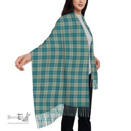 ScotsTee Shop Scottish Barclay Hunting #2 Ancient Clan Solf Tartan Plaid Tassel Winter Scarf