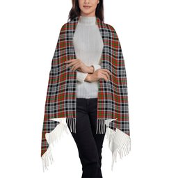 ScotsTee Shop Scottish Borthwick Dress Ancient Solf Tartan Plaid Tassel Winter Scarf