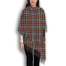 ScotsTee Shop Scottish Borthwick Dress Ancient Solf Tartan Plaid Tassel Winter Scarf