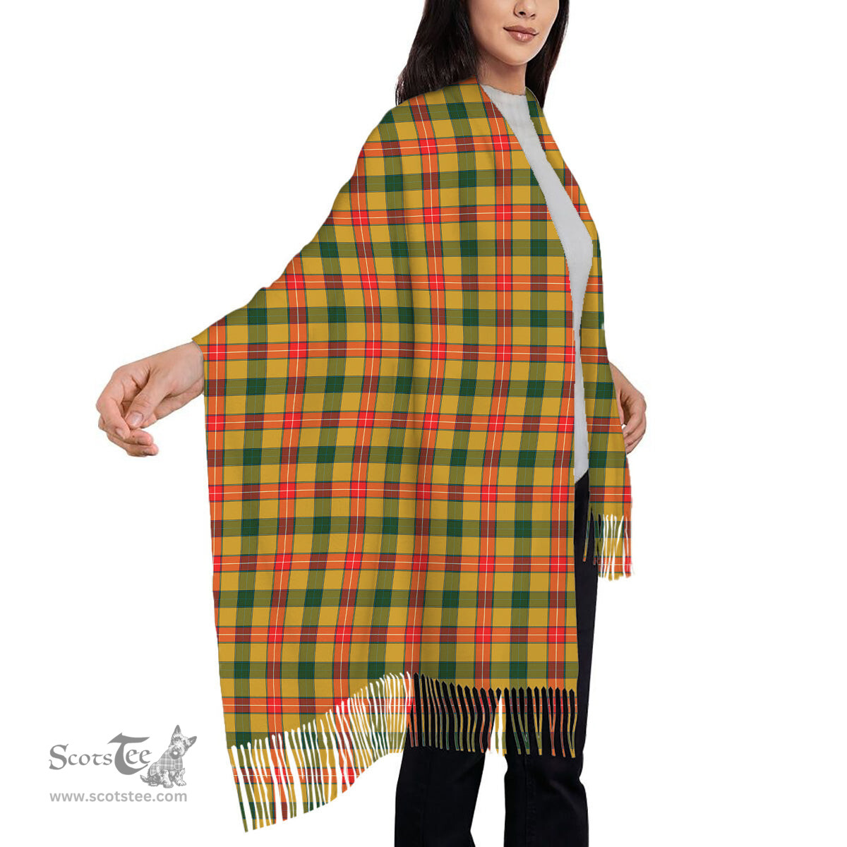 ScotsTee Shop Scottish Baxter SC Solf Tartan Plaid Tassel Winter Scarf