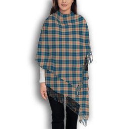 ScotsTee Shop Scottish Barclay Hunting #2 Modern Clan Solf Tartan Plaid Tassel Winter Scarf