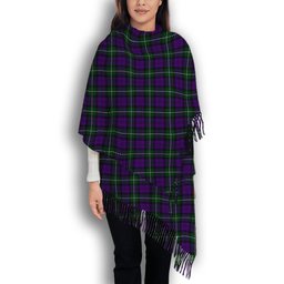 ScotsTee Shop Scottish Baillie Highland Society Solf Tartan Plaid Tassel Winter Scarf