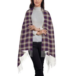 ScotsTee Shop Scottish Bruce of Kinnaird Dress (Dance) Solf Tartan Plaid Tassel Winter Scarf