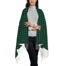 ScotsTee Shop Scottish Black Watch Ancient Clan Solf Tartan Plaid Tassel Winter Scarf