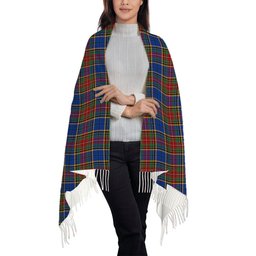 ScotsTee Shop Scottish Beattie (Beatty) Modern Solf Tartan Plaid Tassel Winter Scarf