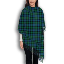 ScotsTee Shop Scottish Black Watch Ancient Solf Tartan Plaid Tassel Winter Scarf