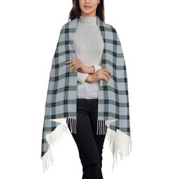ScotsTee Shop Scottish Bell of the Borders Ancient Solf Tartan Plaid Tassel Winter Scarf