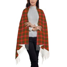 ScotsTee Shop Scottish Bruce Modern Solf Tartan Plaid Tassel Winter Scarf