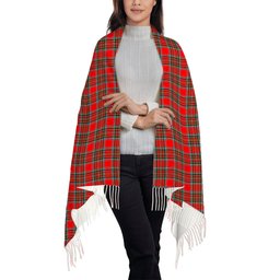 ScotsTee Shop Scottish Binning Solf Tartan Plaid Tassel Winter Scarf