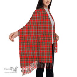 ScotsTee Shop Scottish Binning Solf Tartan Plaid Tassel Winter Scarf