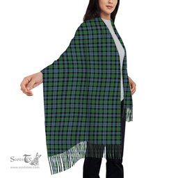 ScotsTee Shop Scottish Black Watch #3 Ancient Solf Tartan Plaid Tassel Winter Scarf