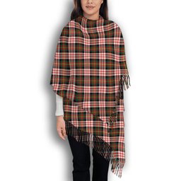 ScotsTee Shop Scottish Carnegie Dress Modern Solf Tartan Plaid Tassel Winter Scarf