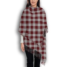 ScotsTee Shop Scottish Cunningham Dress Burgundy Dance Solf Tartan Plaid Tassel Winter Scarf