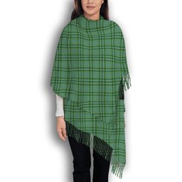 ScotsTee Shop Scottish Currie Modern Solf Tartan Plaid Tassel Winter Scarf