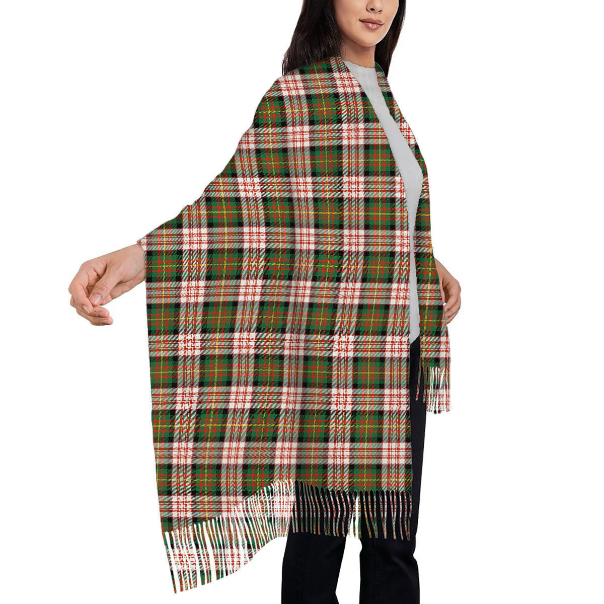 ScotsTee Shop Scottish Carnegie Dress Ancient Solf Tartan Plaid Tassel Winter Scarf