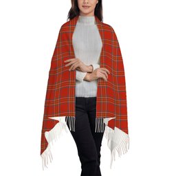 ScotsTee Shop Scottish Burnett of Leys Ancient Solf Tartan Plaid Tassel Winter Scarf