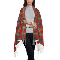 ScotsTee Shop Scottish Chattan Chief Modern Solf Tartan Plaid Tassel Winter Scarf