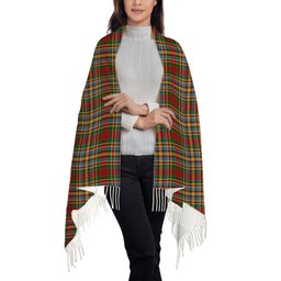 ScotsTee Shop Scottish Chattan Chief of Clan Solf Tartan Plaid Tassel Winter Scarf