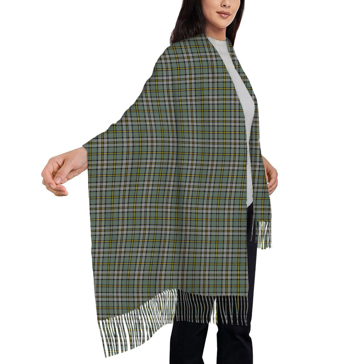 ScotsTee Shop Scottish Cape Breton Island Canada Solf Tartan Plaid Tassel Winter Scarf