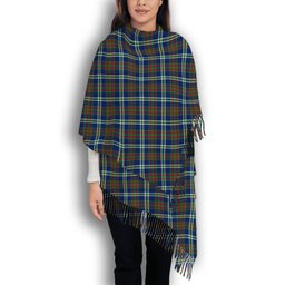 ScotsTee Shop Scottish Cathcart Modern Solf Tartan Plaid Tassel Winter Scarf