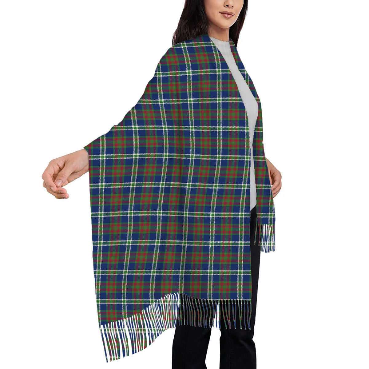 ScotsTee Shop Scottish Cathcart Modern Solf Tartan Plaid Tassel Winter Scarf