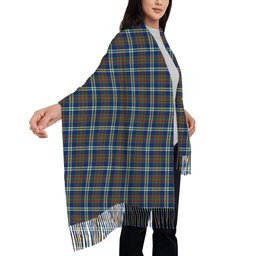 ScotsTee Shop Scottish Cathcart Modern Solf Tartan Plaid Tassel Winter Scarf