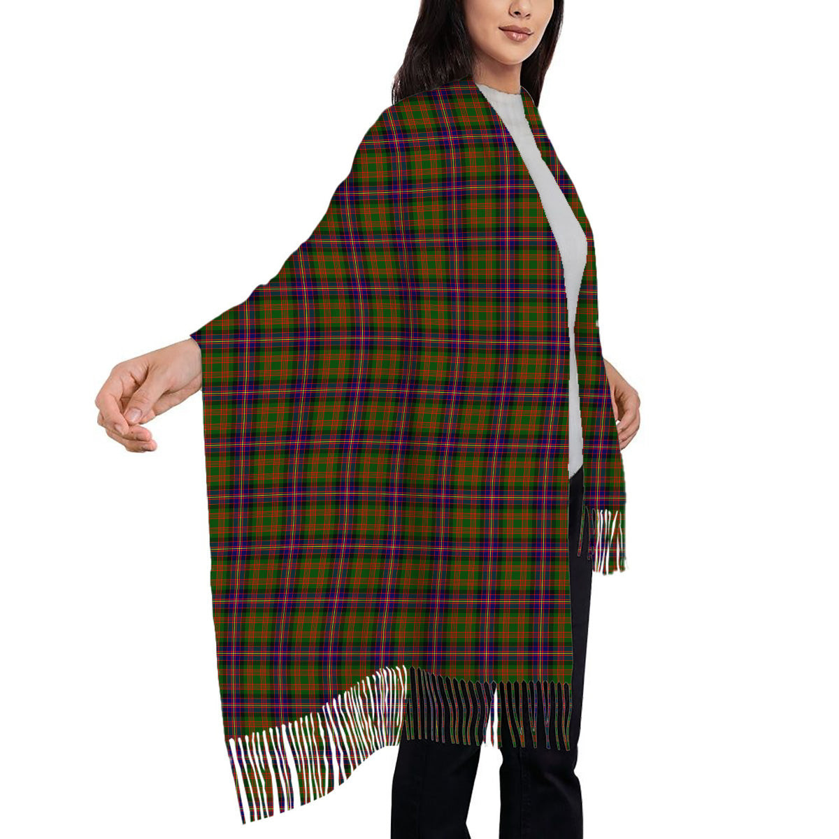 ScotsTee Shop Scottish Cochrane Modern Solf Tartan Plaid Tassel Winter Scarf
