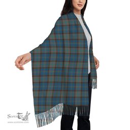 ScotsTee Shop Scottish Cochrane Hunting Modern Solf Tartan Plaid Tassel Winter Scarf