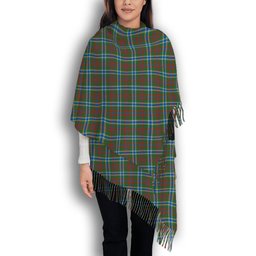 ScotsTee Shop Scottish Currie of Arran Modern Clan Solf Tartan Plaid Tassel Winter Scarf