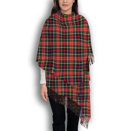 ScotsTee Shop Scottish Christie Modern Solf Tartan Plaid Tassel Winter Scarf
